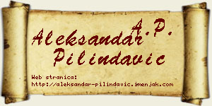 Aleksandar Pilindavić vizit kartica